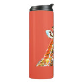 Farbige Giraffe Thermosbecher (Nach links gedreht)