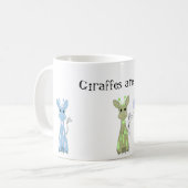 Farbige Giraffen sind Cool Kaffeetasse (Vorderseite Links)