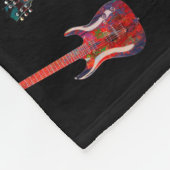 Farbige Gitarre Fleecedecke (Ecke)