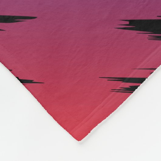 Farbige Gitarre Fleecedecke (Ecke)