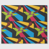 Farbige Gitarre Geschenkpapier (Flach)