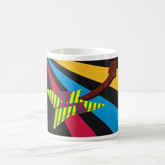 Farbige Gitarre Kaffeetasse (Mittel)