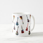 Farbige Gitarre Kaffeetasse (VorderseiteRechts)