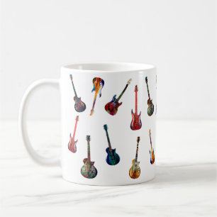Farbige Gitarre Kaffeetasse