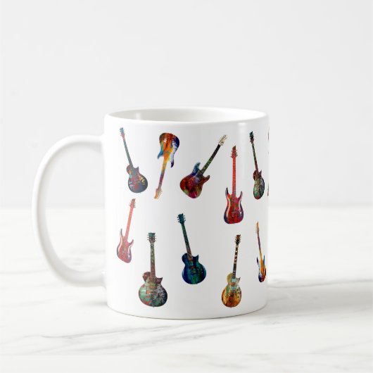 Farbige Gitarre Kaffeetasse (Links)