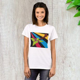 Farbige Gitarre T-Shirt