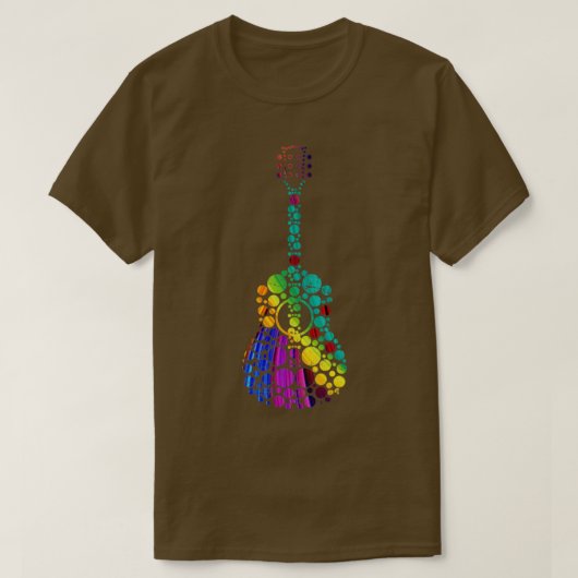 Farbige Gitarre T-Shirt (Design vorne)