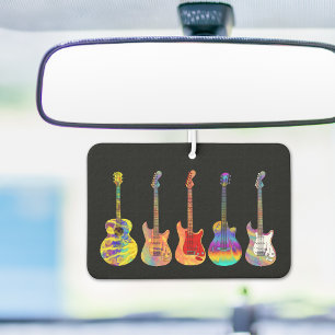 Farbige Gitarren Autolufterfrischer