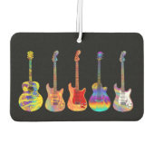 Farbige Gitarren Autolufterfrischer (Rückseite)