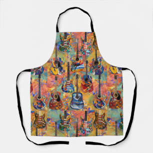Farbige Gitarren-Elektrische Gitarren-Akustische G Schürze