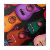 Farbige Gitarren Fliese (Vorderseite)