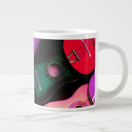 Farbige Gitarren Jumbo-Tasse (Rechts)