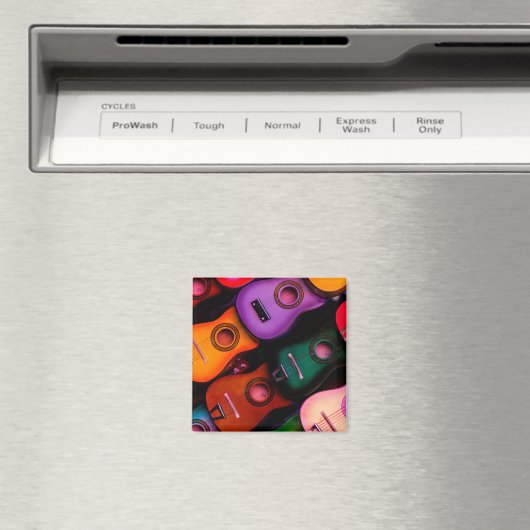 Farbige Gitarren Magnet (In Situ (Geschirrspüler))