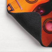 Farbige Gitarren Mousepad (Ecke)
