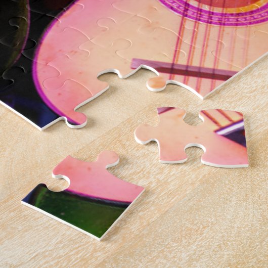 Farbige Gitarren Puzzle (Seite)