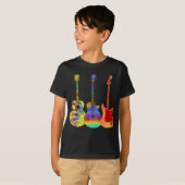 Farbige Gitarren T-Shirt (Vorne ganz)