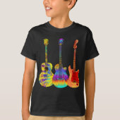 Farbige Gitarren T-Shirt (Vorderseite)