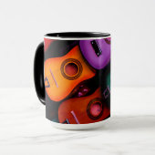Farbige Gitarren Tasse (Vorderseite Links)