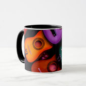 Farbige Gitarren Tasse (Vorderseite Links)