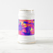 Farbige GitarrenCollage Bierglas (Mittel)