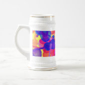 Farbige GitarrenCollage Bierglas (Links)