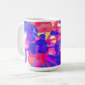 Farbige GitarrenCollage Kaffeetasse (Vorderseite Links)