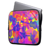 Farbige GitarrenCollage Laptopschutzhülle (Vorderseite Links)