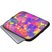 Farbige GitarrenCollage Laptopschutzhülle (Vorne Knopf)