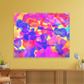 Farbige GitarrenCollage Leinwanddruck (Insitu (Wohnzimmer))