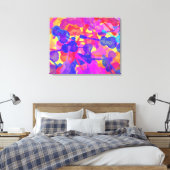 Farbige GitarrenCollage Leinwanddruck (Insitu (Schlafzimmer))