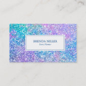 Farbige Glam Glitzer & Glitzern Visitenkarte (Vorderseite)