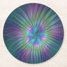 Farbige glänzende Fantasy-Blumen-Abstract-Fraktal-