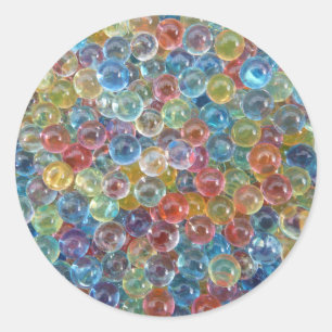 farbige Glasperleaufkleber Runder Aufkleber