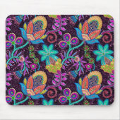 Farbige Glasperlen sehen wie Retro-Blumenmuster au Mousepad (Vorne)