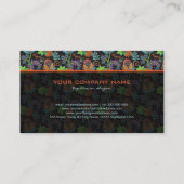 Farbige Glasperlen sehen wie Retro-Blumenmuster au Visitenkarte (Rückseite)