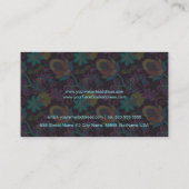 Farbige Glasperlen sehen wie Retro-Blumenmuster au Visitenkarte (Rückseite)