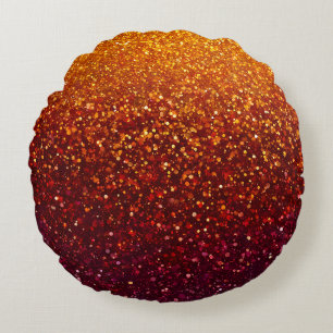 Farbige Glitter-Kunst Runde Wurfkissen Rundes Kissen