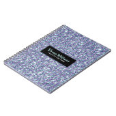 Farbige Glitter Moderne Typografie Vorlage Notizblock (Linke Seite)