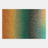 Farbige Glitzer Art Wrapping Paper Sheets Geschenkpapier Set (Vorderseite)
