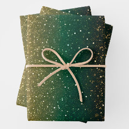 Farbige Glitzer Art Wrapping Paper Sheets Geschenkpapier Set