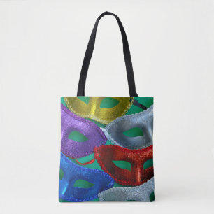 Farbige Glitzer-Masken Tasche