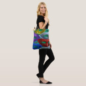 Farbige Glitzer-Masken Tasche (Am Model)