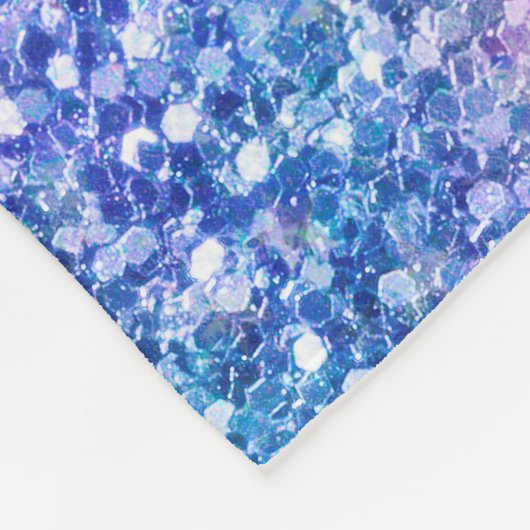 Farbige Glitzer Textur Fleecedecke (Ecke)