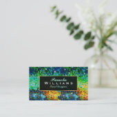 Farbige Glitzer- und Glitzern-Goldakzente Visitenkarte (Stehend Vorderseite)