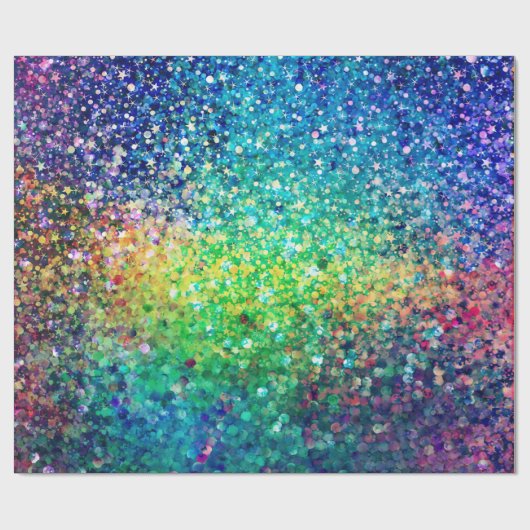 Farbige Glitzer- und Glitzern-Textur Geschenkpapier (Flach)