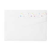 FARBIGE GLITZERN hübsche, helle Regenbogenfarben (Rückseite)