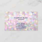 Farbige Glitzern-Visitenkarte Visitenkarte (Vorderseite)