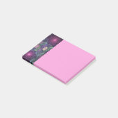 Farbige glitzernde moderne abstrakte Fraktalkunst Post-it Klebezettel (angewinkelt)