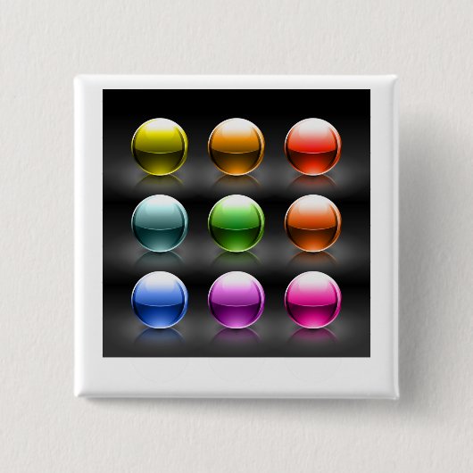 Farbige Glossen-Sphere Icons Abstrakte Balls Button (Vorderseite)