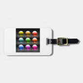 Farbige Glossen-Sphere Icons Abstrakte Balls Gepäckanhänger (Vorderseite horizontal)